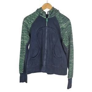 Lululemon Blue and Green Scuba Hoodie